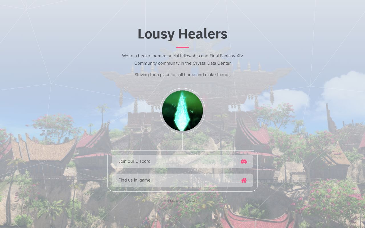 Carrd profile picture for @healers